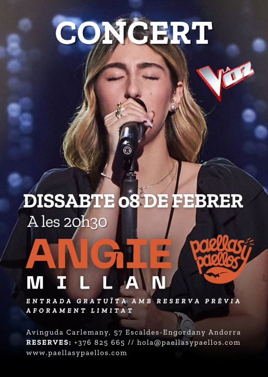 Concert amb Angie Millan, concursant de The Voice 2023