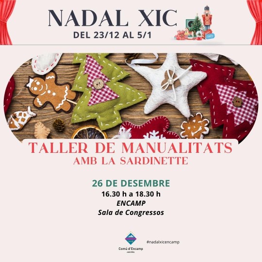 taller manualitatas la sardinette encamp i el pas de la casa nadal xic