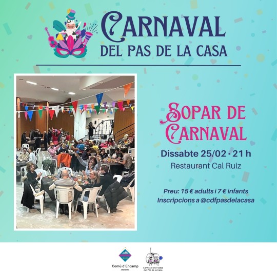sopar carnaval el pas de la casa