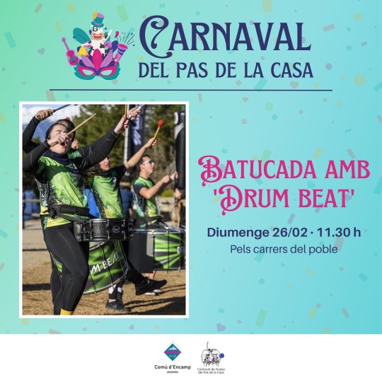 batucada drum beat carnaval el pas de la casa