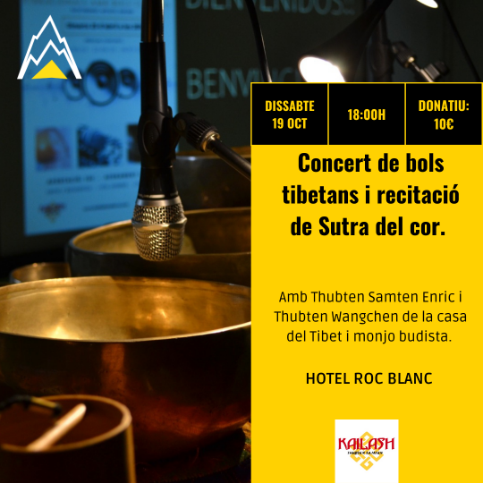 Concert de bols tibetans i recitació de Sutra del cor