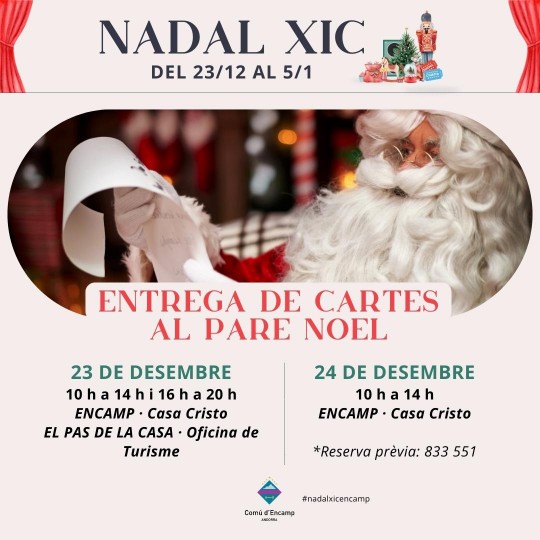 entrega carta pare noel encamp i el pas de la casa