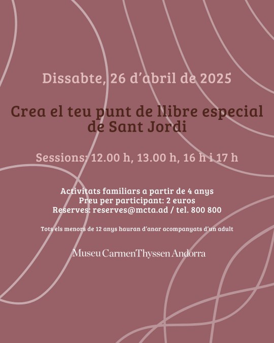 Crea el teu punt de llibre especial de Sant Jordi