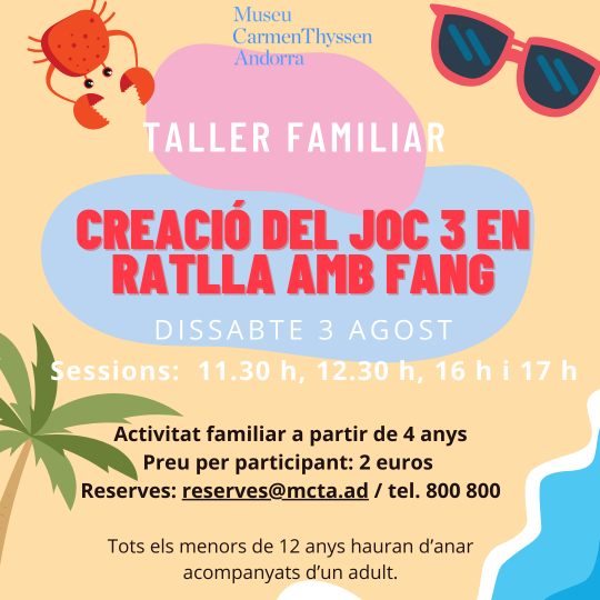 Taller familiar: Creació del joc 3 en ratlla amb fang