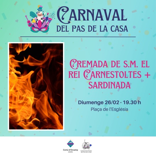 cremada carnestoltes i sardinada el pas de la casa carnaval