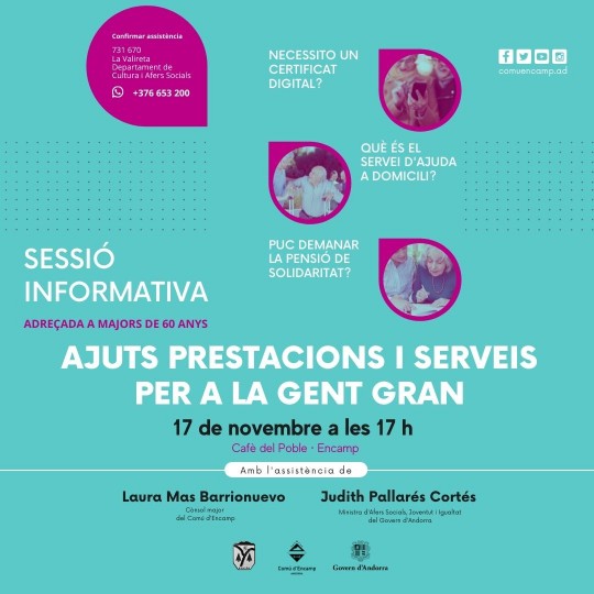 Sessió informativa per a la gent gran a Encamp