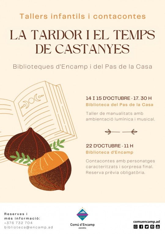 taller tardor biblioteca pas de la casa