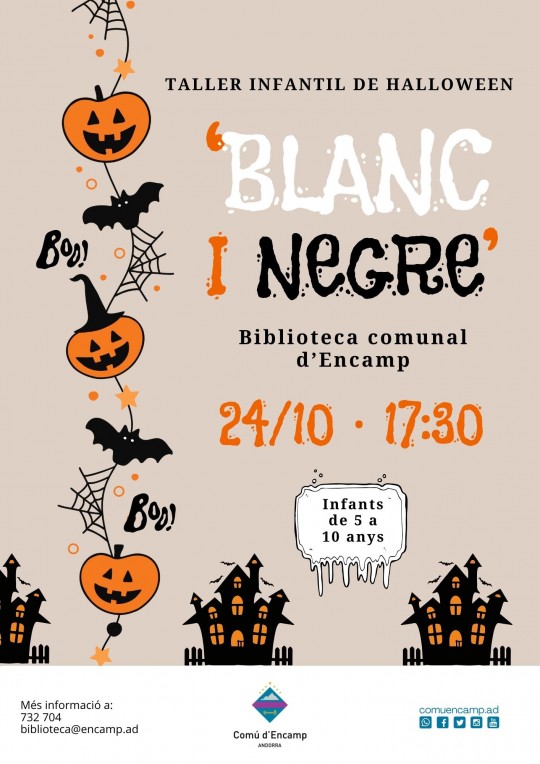 taller halloween encamp biblioteca