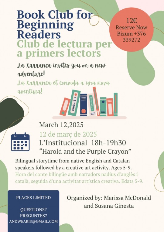 Club de lectura per a primers lectors en anglès i català