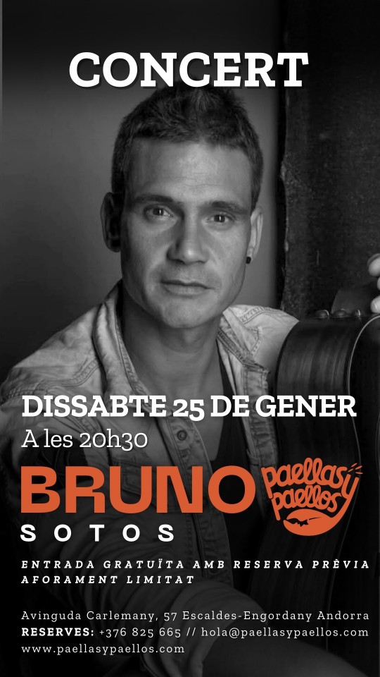 Música en directe amb Bruno Sotos, l'estrella de Got Talent