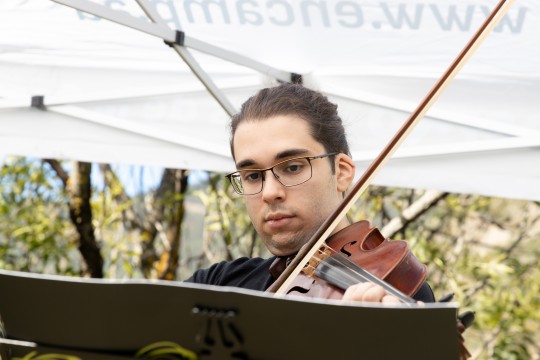Solo de viola a càrrec d’Esteve Ticó
