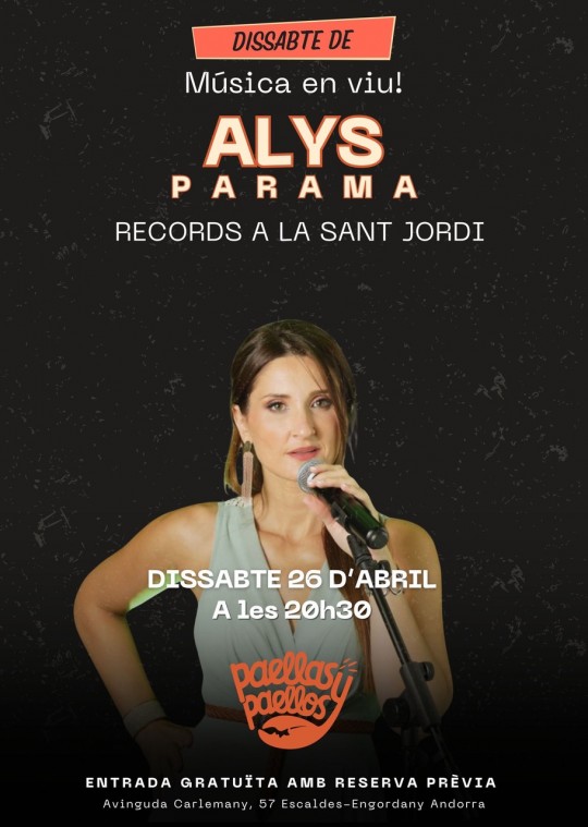Música en viu amb Alys Parama.