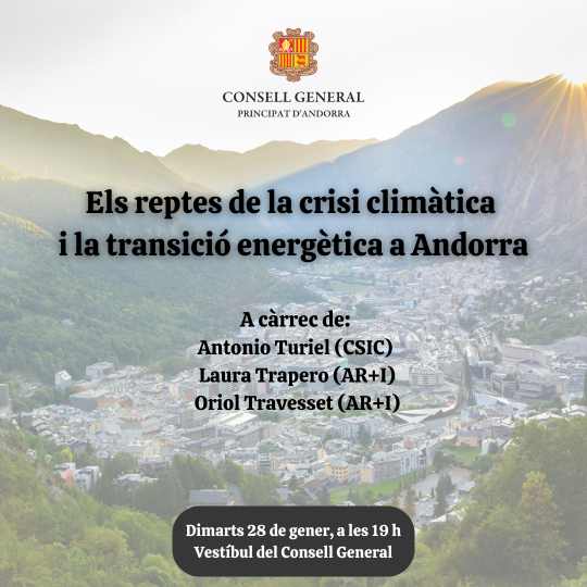 Taula rodona “Els reptes de la crisi climàtica i la transició energètica a Andorra”