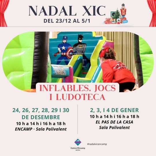 inflables, jocs i ludoteca encamp i el pas de la casa nadal xic