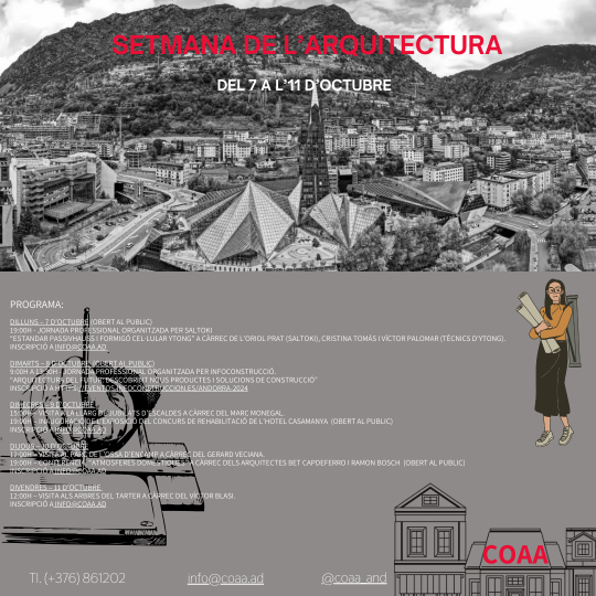 SETMANA DE L’ARQUITECTURA 07 AL 11 D’OCTUBRE
