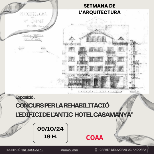 SETMANA DE L’ARQUITECTURA 07 AL 11 D’OCTUBRE