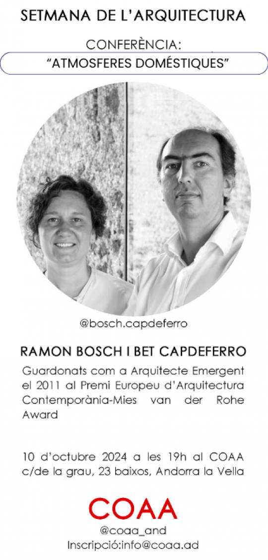 SETMANA DE L’ARQUITECTURA 07 AL 11 D’OCTUBRE