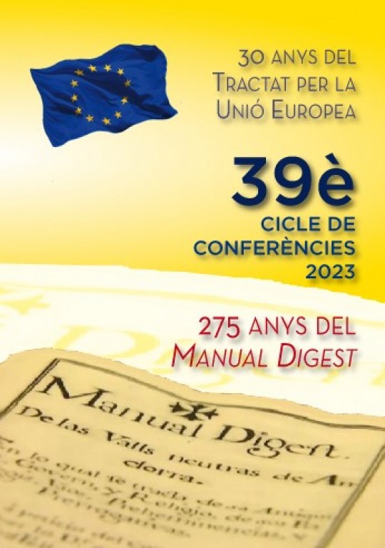 Llibre 30 anys del Tractat per la Unió Europea i 275 anys del ‘Manual Digest’