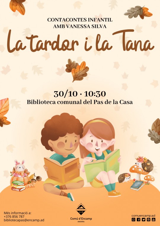 cartell contacontes tardor biblioteca comunal encamp