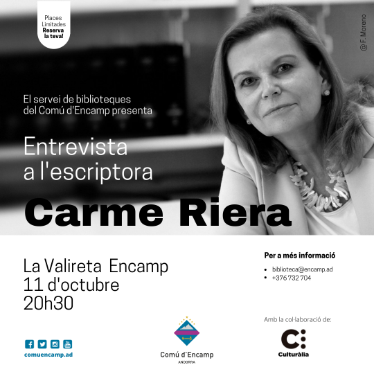 Entrevista a l'escriptora Carme Riera