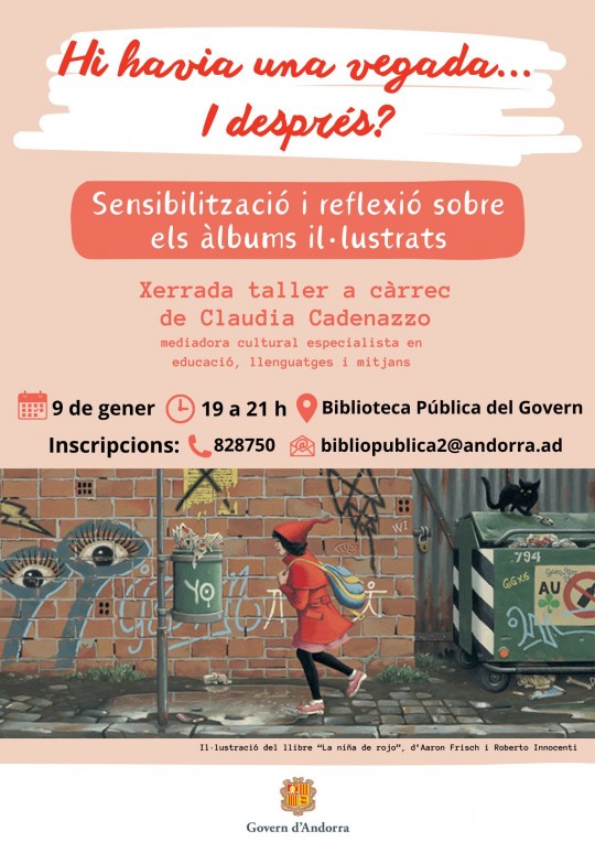 Xerrada taller “Hi havia una vegada... i després?” a càrrec de Clàudia Cadenazzo