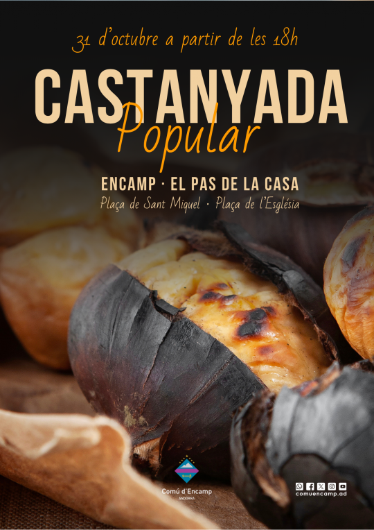 castanyada popular a encamp i al pas de la casa