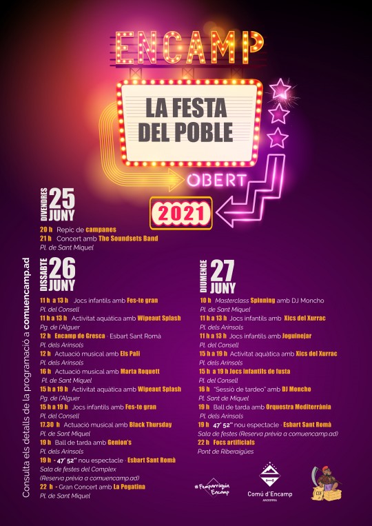 Programació Festa del Poble 2021
