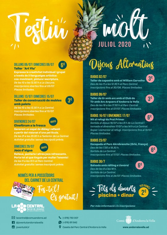 T'estiu Molt - Activitats d'estiu a la Central