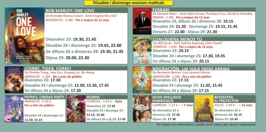 Programació cinemes illa