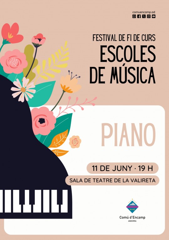 Festival de fi de curs de les escoles de musica piano