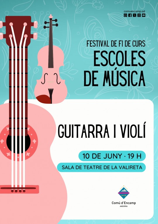 Festival de fi de curs de les escoles de musica Guitarra i violi