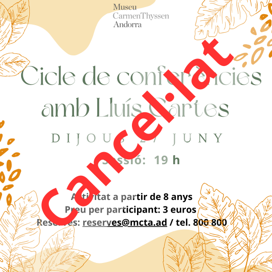 Cicle de conferències: art i música amb Lluís Cartes