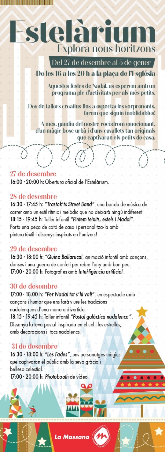 EL NADAL A LA MASSANA: ESTELÀRIUM · Explora nous horitzons!