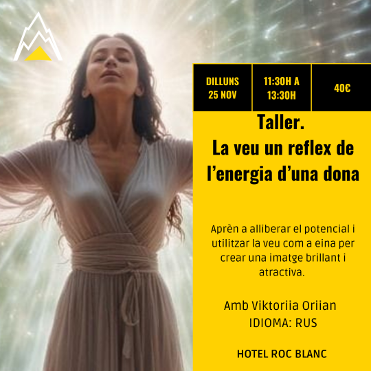 Taller. La veu un reflex de l’energia d’una dona