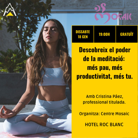 Descobreix el poder de la meditació: més pau, més productivitat, més tu. 