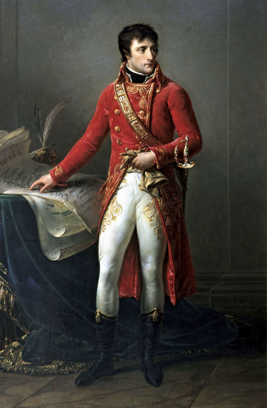 Napoleó Bonaparte en una pintura de l’artista Antoine-Jean Gros el 1801.