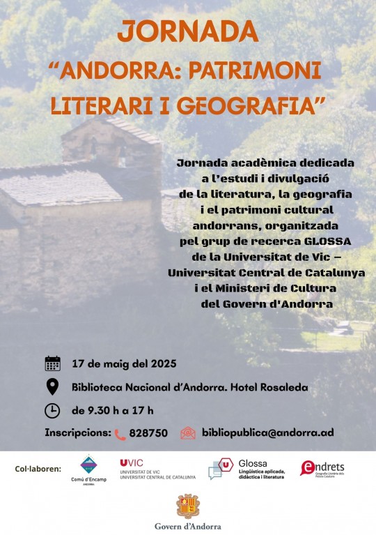 Jornada 'Andorra: Patrimoni literari i geografia'