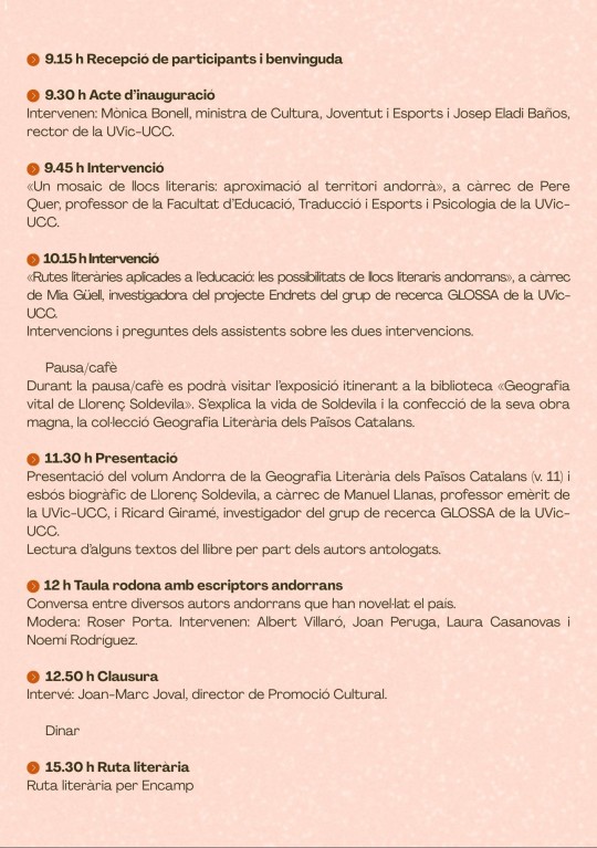 Jornada 'Andorra: Patrimoni literari i geografia'