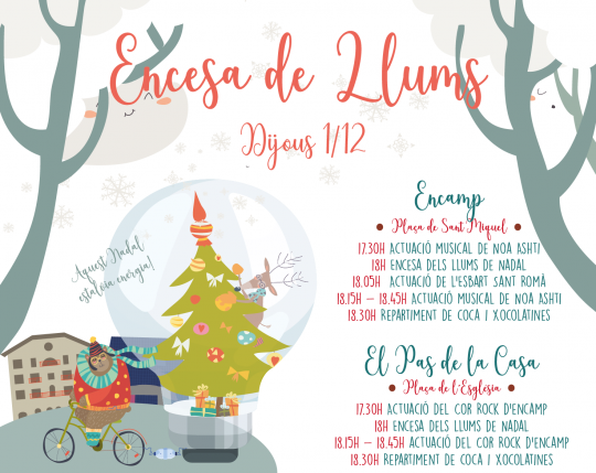 encesa de llums encamp i el pas de la casa