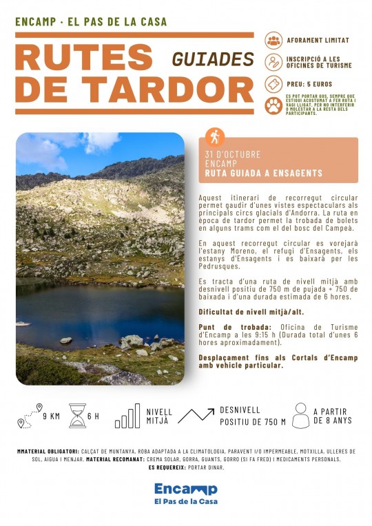 ruta guiada ensagents tardor encamp