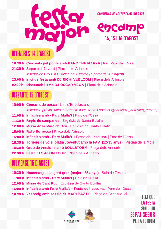 Festa major Encamp 2026