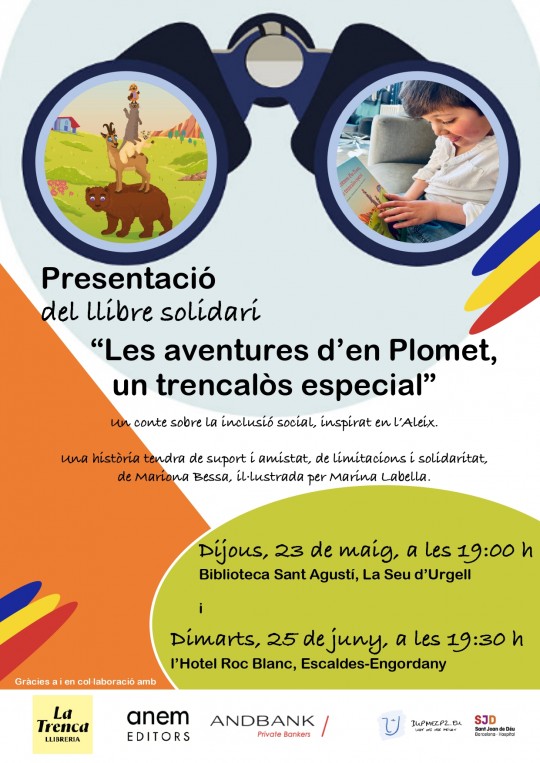 Presentació del llibre infantil 'Les aventures de Plomet' de Mariona Bessa