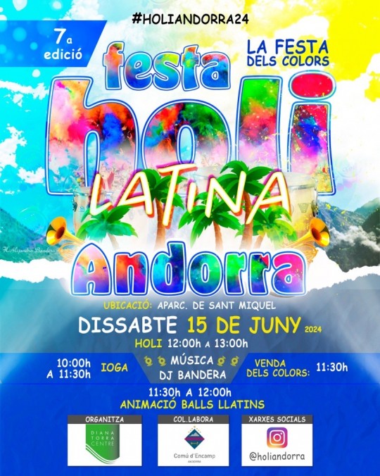 Festa Holi Andorra 2024