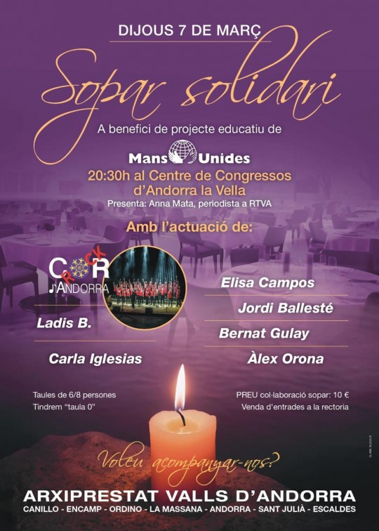Sopar concert solidari