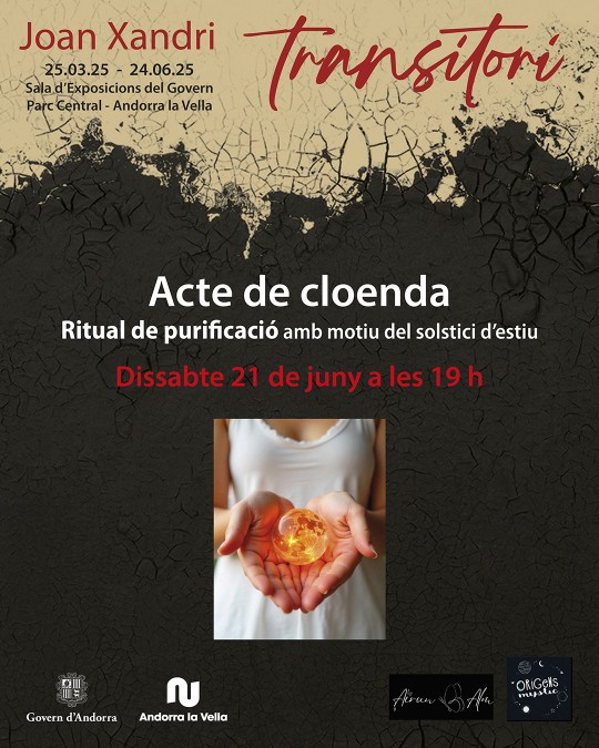 Acte de cloenda de l'exposició 'Joan Xandri. Transitori': 'Crea el teu amulet de purificació i protecció amb la força de la natura'. Taller-ritual amb motiu del solstici d'estiu