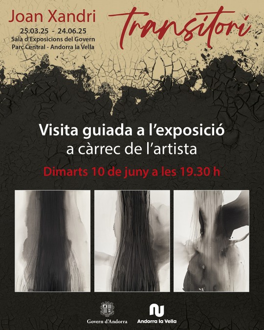 Visita guiada a l’exposició  “Joan Xandri. Transitori” a càrrec de l’artista