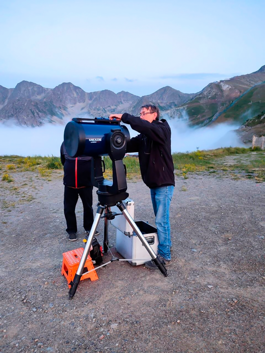 Observacio astronomica nocturna amb Joan Pujol