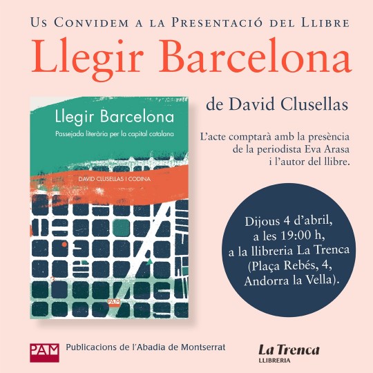 Presentació del llibre 'Llegir Barcelona' de David Clusellas i Codina