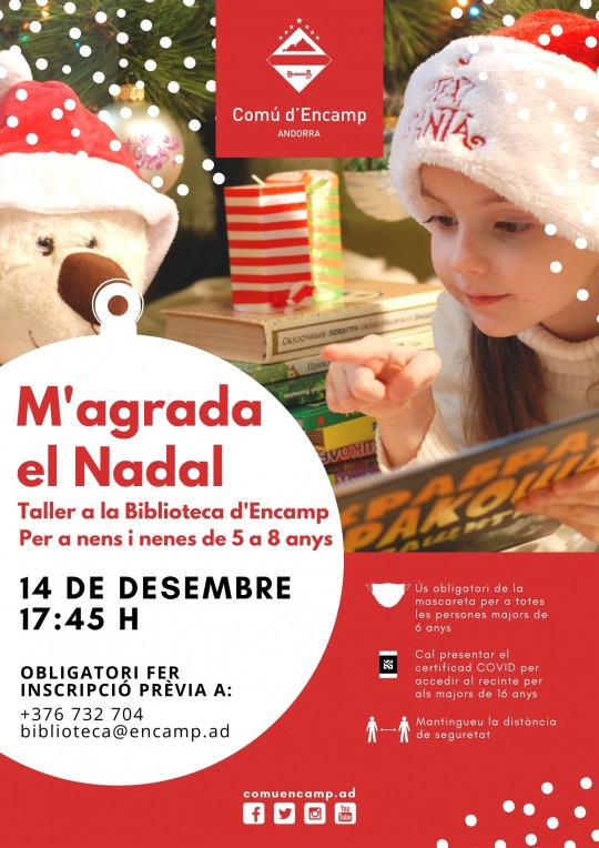 Taller infantil de Nadal a la Biblioteca Comuncal d'Encamp