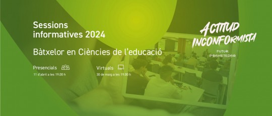 Sessió informativa del bàtxelor en Ciències de l'educació (en línia)